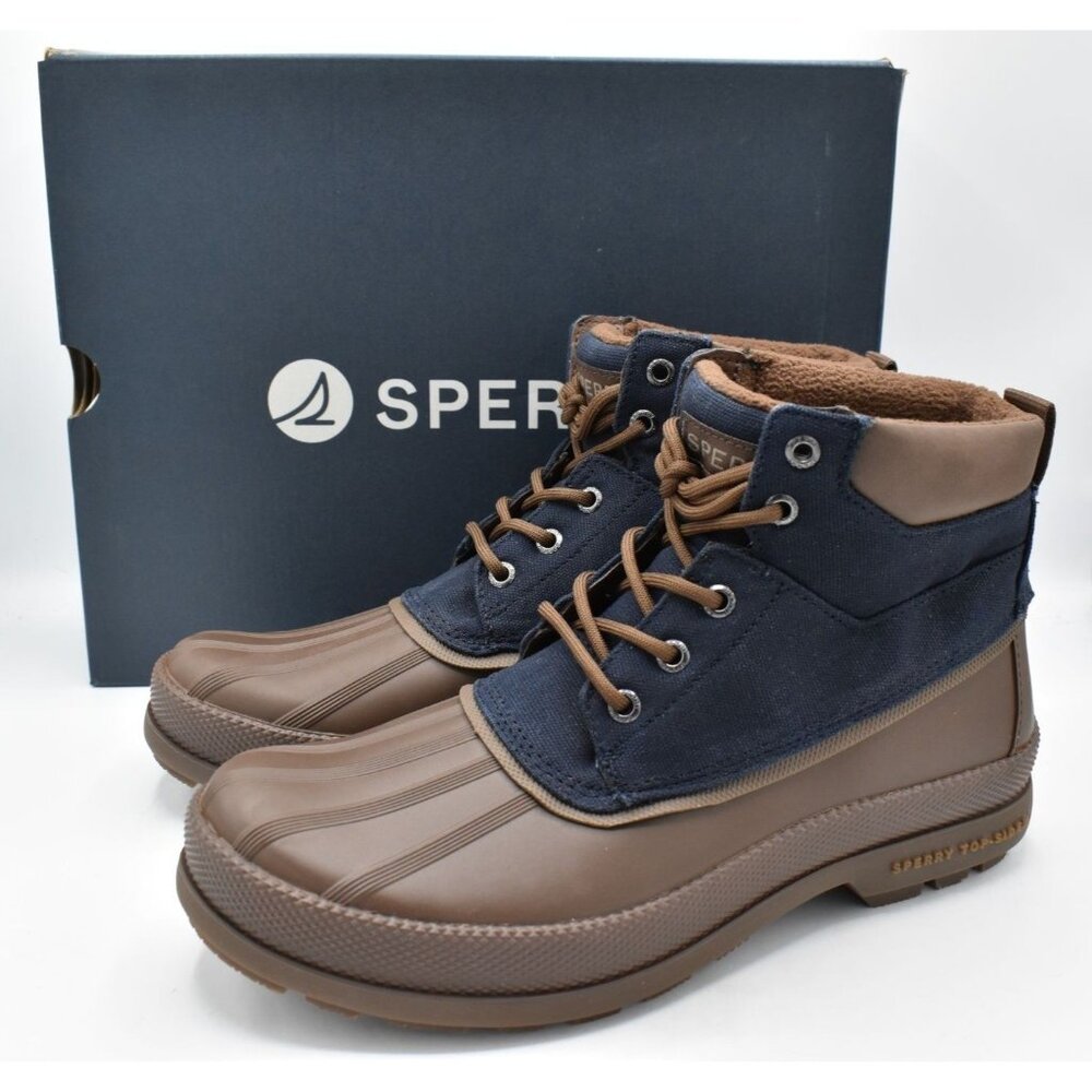 Sperry Mens Size 8 Cold Bay Waxed Marine Insulated Water Resistant Chukka Boots